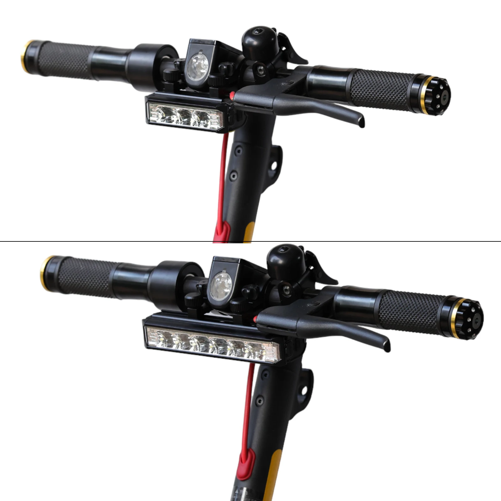 אור LED קדמי עבור Xiaomi Ninebot קטנוע חשמלי 2000mAh 4000mAh פנס עמיד למים USB טעינת אופניים מנורת רכיבה על אופניים – תמונה 3