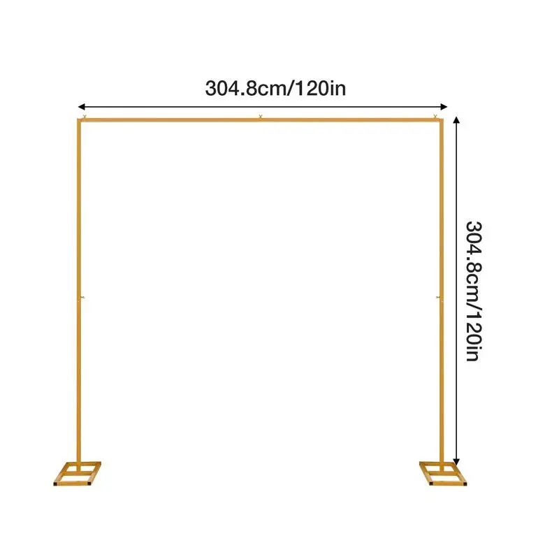 Square Metal Arch Stand Wedding Arch Ceremony Balloon Decoration Stand Garden Frame Wedding Birthday Party 8ft 10ft wedding arch stand party arch set wedding arch set balloon arch kit