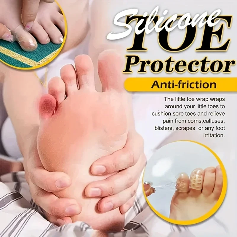 Cover Thumb Sleeve Corn Finger Silicone Toe Cap Protector Blisters Pain Relief Toe Tube Bunion Correction Foot Care