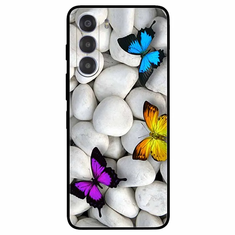 Cute Cartoon Soft TPU Silicone Phone Case - Painted Cat Design