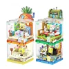 Spongebob Series Building Blocks Box Patrick Star Krusty Krab Squidward Tentacles Room Model Assembled Toy Ornaments kids Gift 2