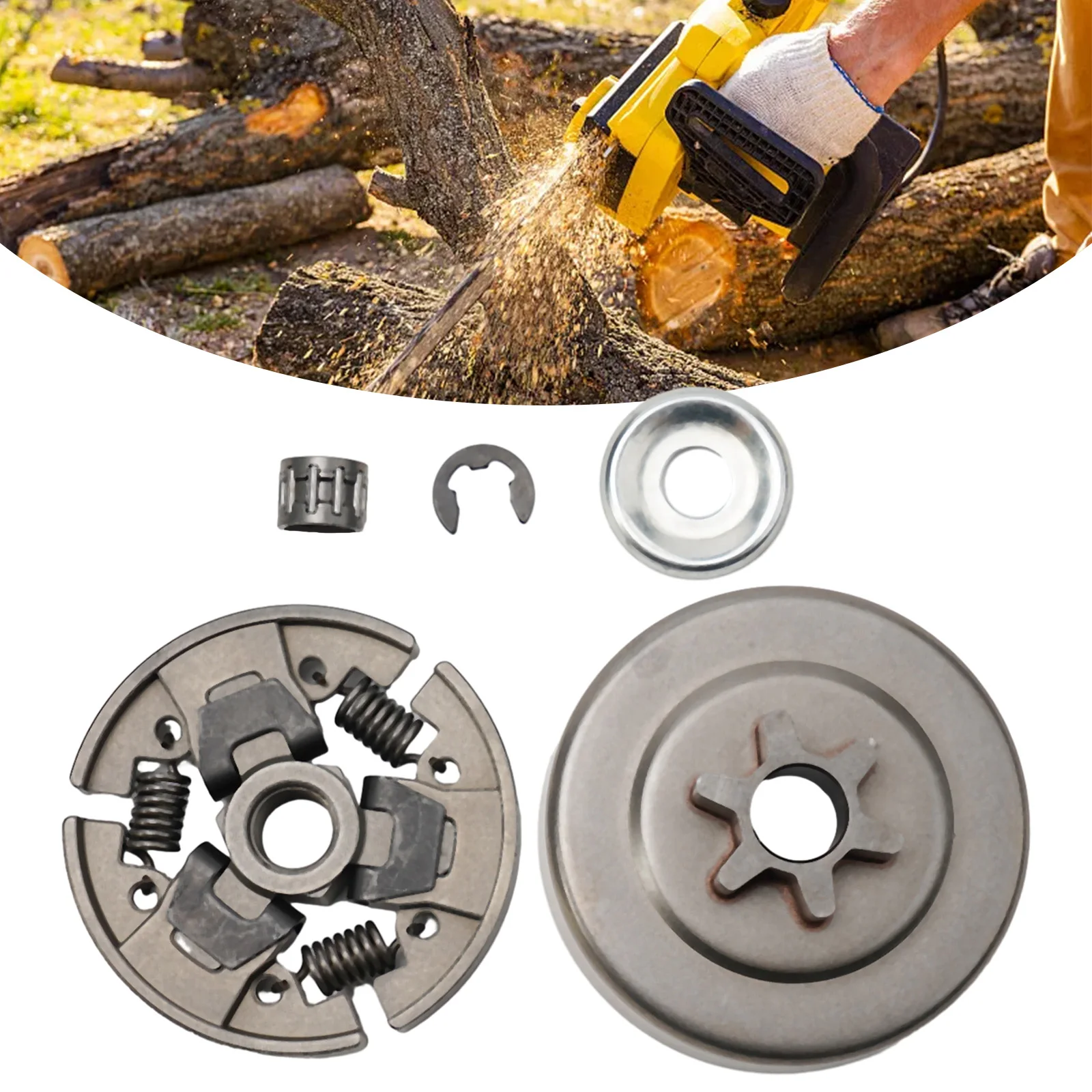 

Sprocket Clutch Drum Kit For Stihl 017 018 021 023 025 MS170 MS180 M 10 M 30 M 50 Chainsaw Sprocket Bearing Washer E-Clip