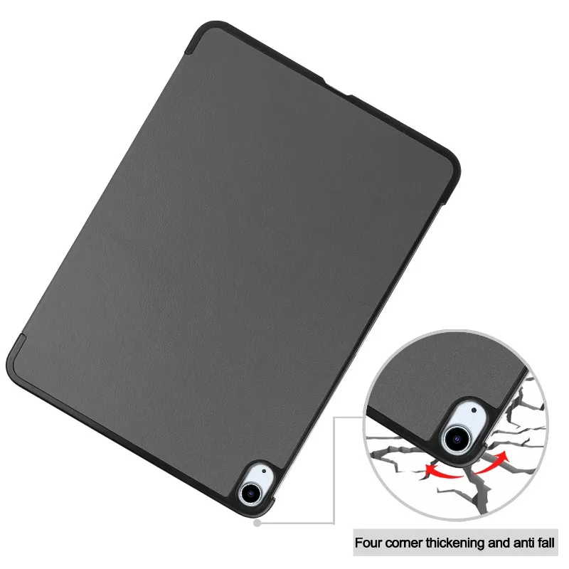 Premium Magnetic Folding PU Leather Tablet Cover for 11 Apple iPad Air 2024 - Kid-Friendly Design