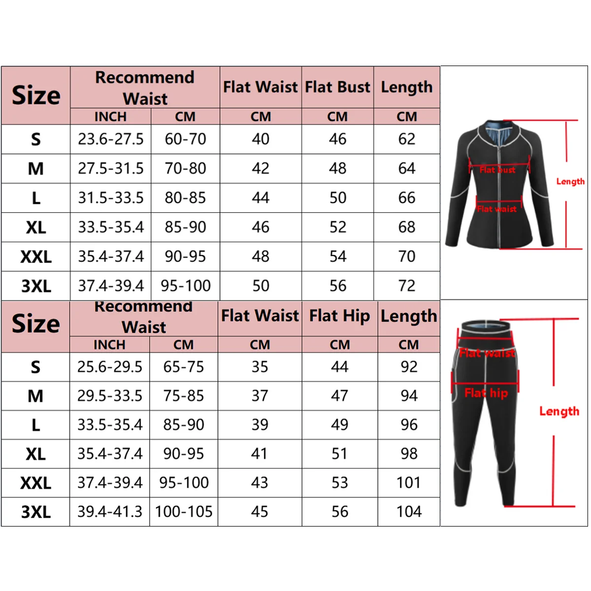 Sauna Suit Women Gym Clothing Coat Pants for Sweating Weight Loss Sports Active Wear Slimming Tracksuit Fat Burning leggings Best Sellers In Sports & Entertainment