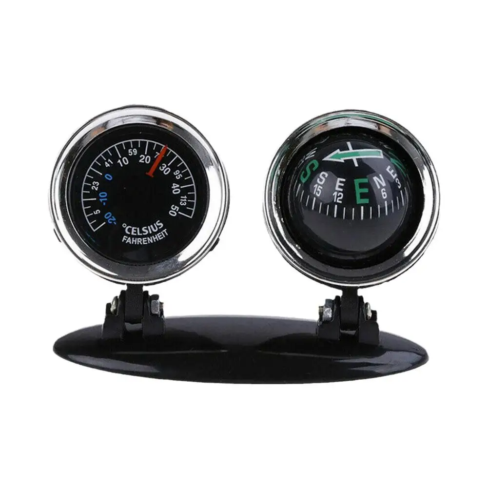 3 in 1 Auto Kompass Auto Fahrzeug Navigation Ball Thermometer