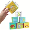 4/6pcs Early Learning Soft Blocks, EVA Leather Stacking Bath Toy, Six Different Sides Parent-Child Interaction, Birthday Gift 5