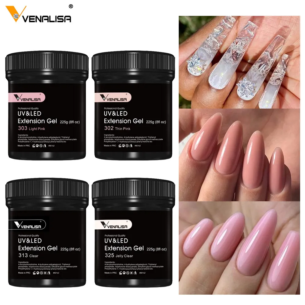 Venalisa Super Glossy Non-Wipe Soak Off UV LED Gel Top Coat Refillment Package Diamond Long Wear Anti-Yellow No-Sticky Top Coat 4