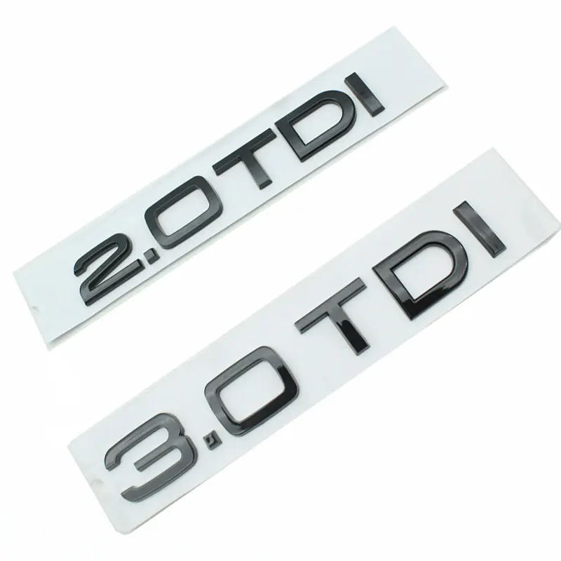 

2.0TDI 3.0TDI badge car stickers for Audi series trunk label modification displacement TDI decorative accessories logo decal