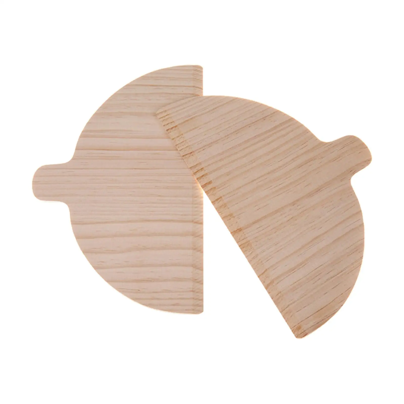 2 Pieces Pizza Paddle Half Round Kitchen Baking Tool Easy Storage Wooden Pizza pizza peel,pizza bakeware