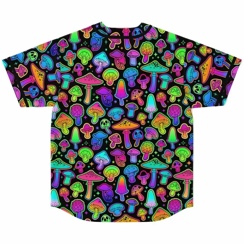 Psilo baseball Jersey (rave jersey, festival jersey, rave shirt, festival shirt, rave wear, button up)