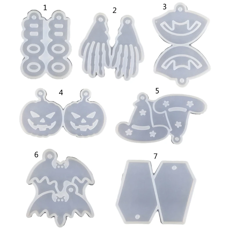 

Earrings Mold Resin Earrings Silicone Mold Halloween Pumpkin Silicone Mold