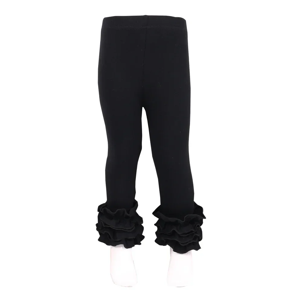 Ruffkids Cotton Toddler Kids Clothes Summer Spring Pencil Pants Candy Color Trousers Sports Girls Icing Ruffle Leggings girls pants kids pants girls trousers