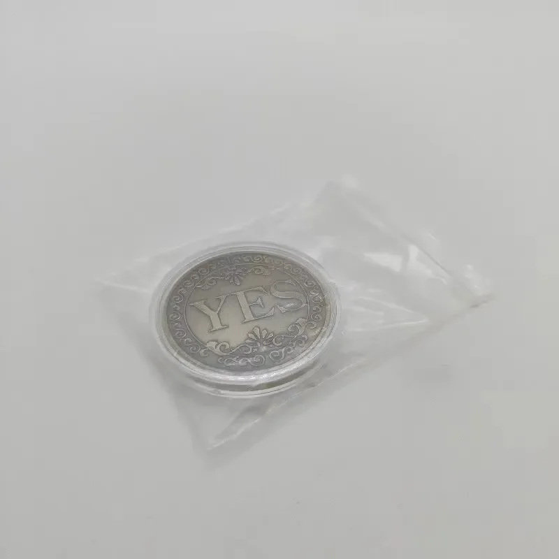 Moneta commemorativa in bronzo Sì o No, 1 pezzo, moneta non circolare, souvenir, oggetto di scena per giochi, moneta da collezione, decorazione, artigianato