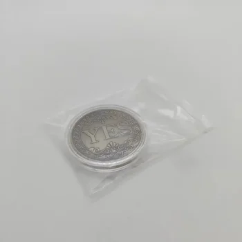 Moneta commemorativa in bronzo Sì o No, 1 pezzo, moneta non circolare, souvenir, oggetto di scena per giochi, moneta da collezione, decorazione, artigianato