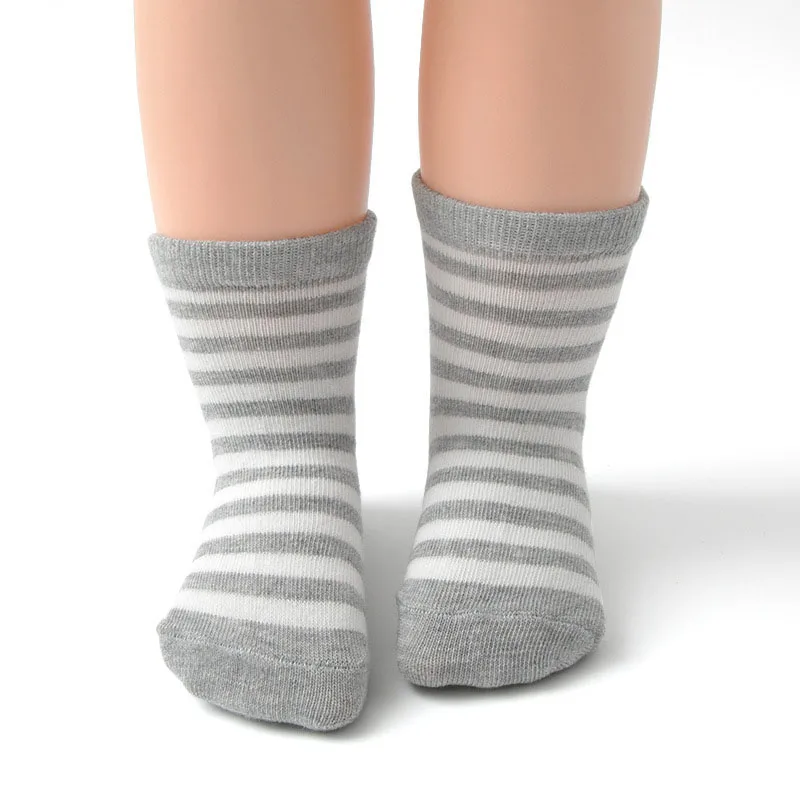6 Pairs Kids Socks Striped Star Pattern Non-slip Floor Socks For Toddler Baby Boys Socks 5
