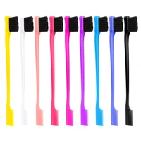 Brosse à cheveux antistatique 2 en 1, brosse de contrôle de bord double face, outil de coiffure avec peigne, spécial pour perruques de vrais cheveux 2