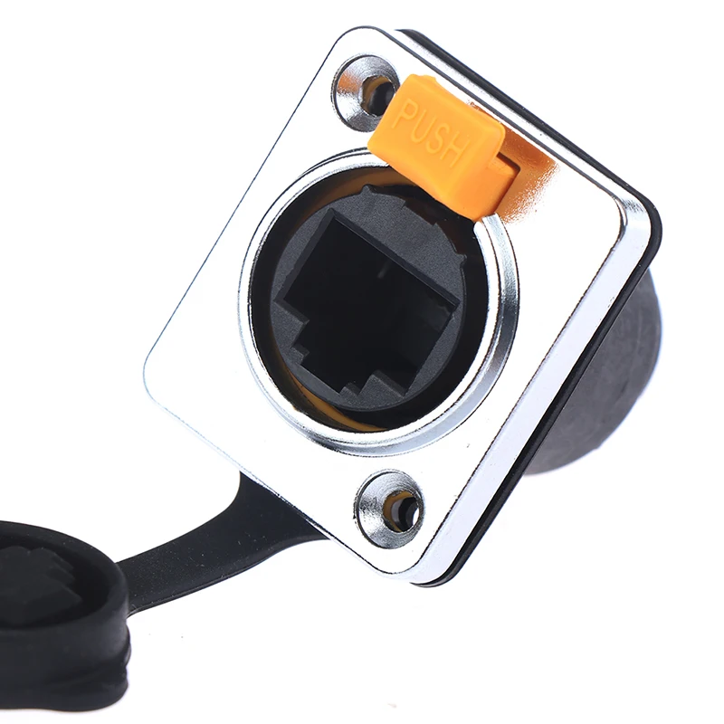 RJ45 Waterproof Connector Female Panel Mount Sockets Ethernet IP65 Straight electrical power socket,electrical sockets
