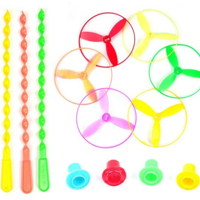 

1pc Novelty Plastic Bamboo Dragonfly Propeller Baby Kids Outdoor Toy Tradition Classic Nostalgic Toys Flying Arrows