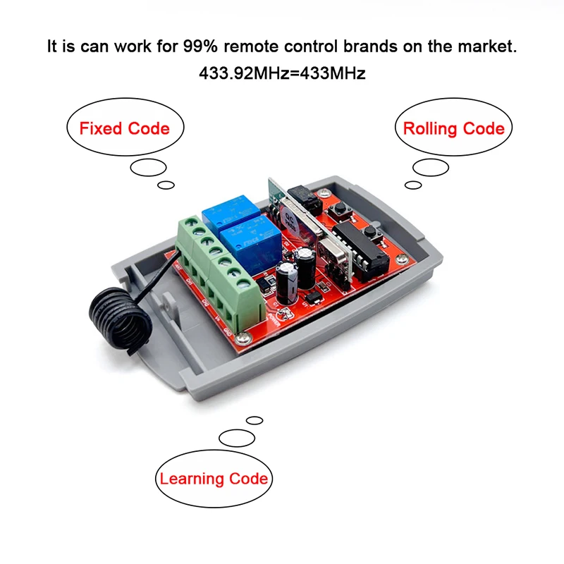 For V2 PHOENIX PHOX PHOX2 PHOX4 PHOENIX2 TSC TRC TXC Remote Control Receiver 12V 24V 2CH 433.92MHz Hand Transmitter Receiver garage door opener,garage remote control