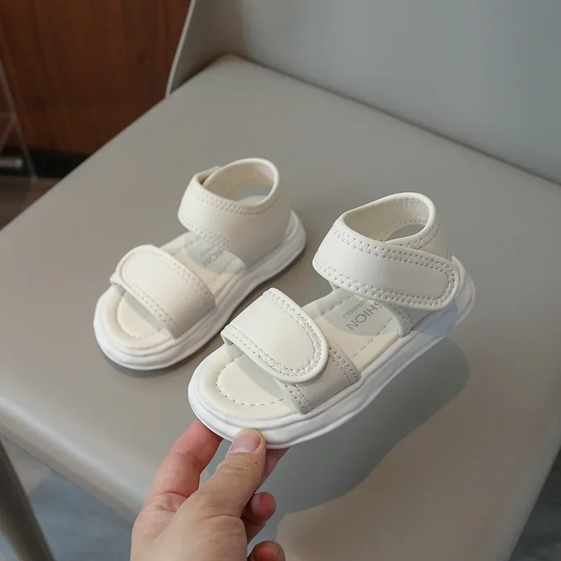 

Girls School Sandals Summer Open-toe Children Thick Bottom Beach Sandals Fashion Versatile New Kid Causal Beach Sandals Non-slip