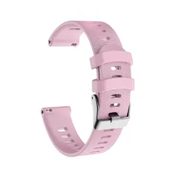 Premium Soft Silicone Smartwatch Wristband - Universal Fit - Forerunner 645 Music (Pink)