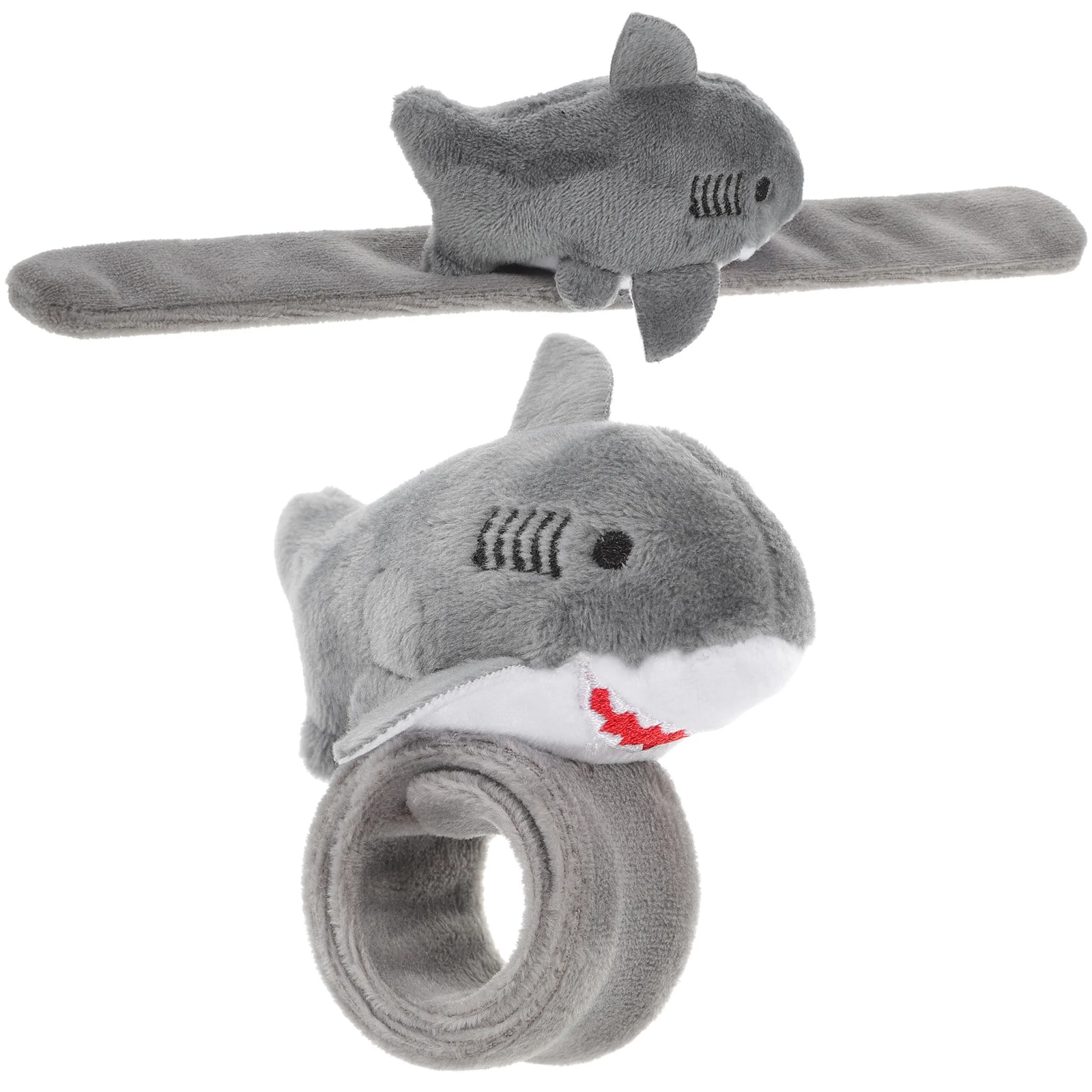 

2pcs Animal Slap Bracelet Shark Slap Band Baby Stuffed Animal Snap Bracelet