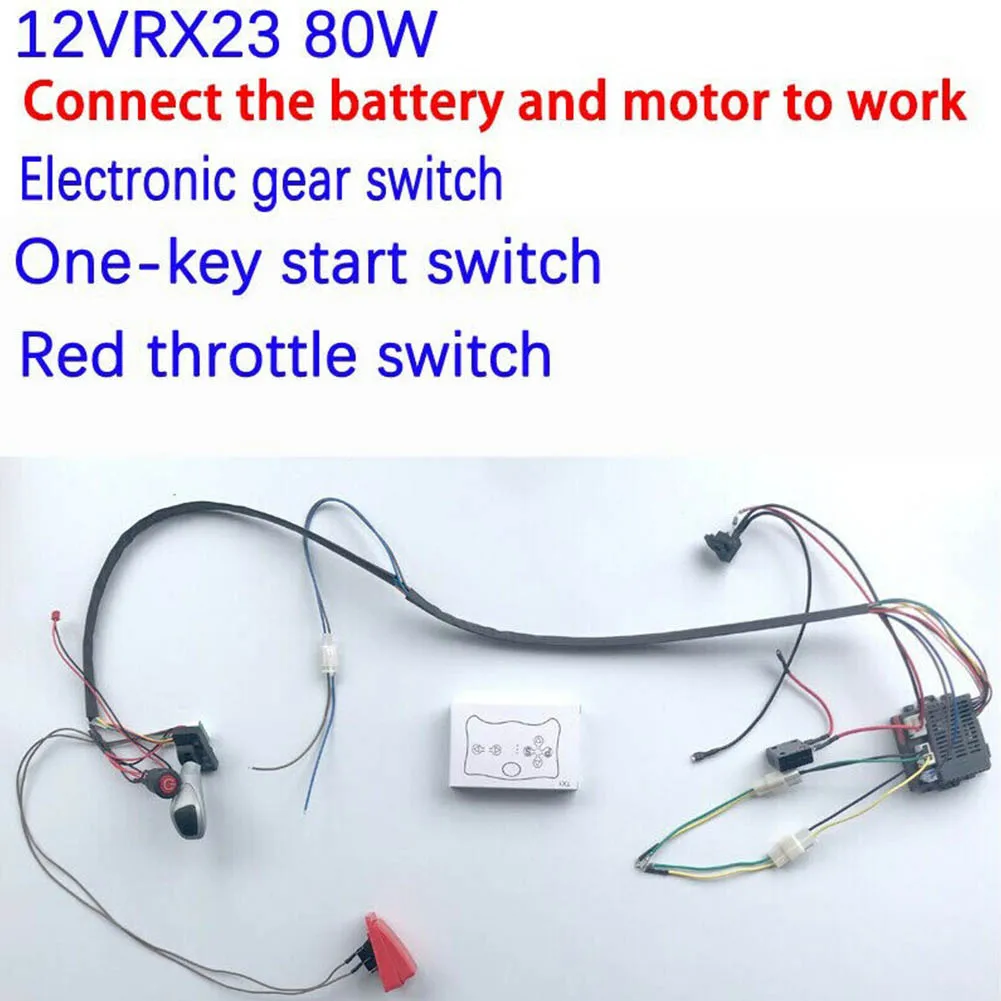 1set DIY Wire Switch Receiver RC Kit With 2.4G Remote Control Baby Electric Car Controller For Kids Electric Car Modified