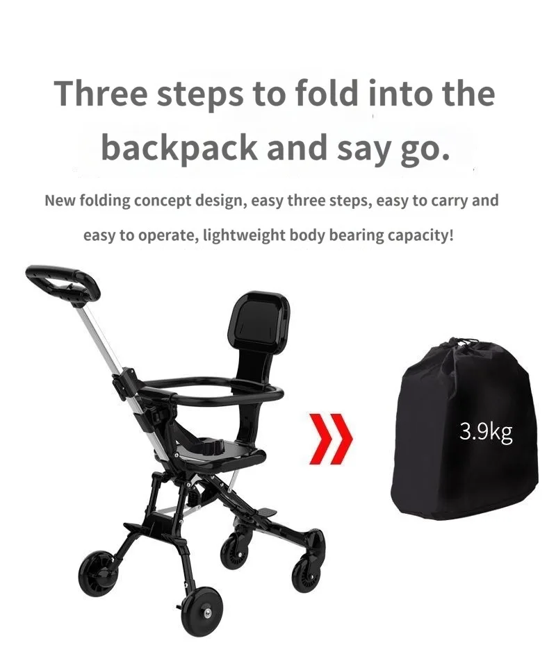 Azadi Sale Light Weight Baby Stroller Baby Carriage Travel Folding Stroller Magic Stroller