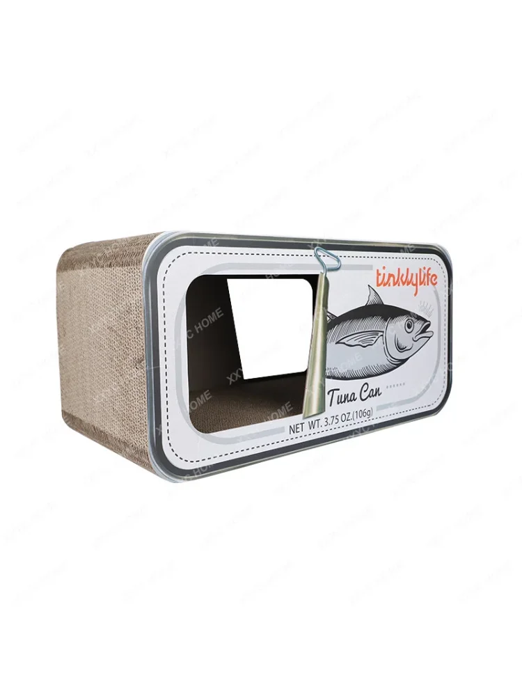 Canned Fish Cat Scratch Board Scratching Scratching Board No Dandruff Toy Cat Nest Scratch Integrated