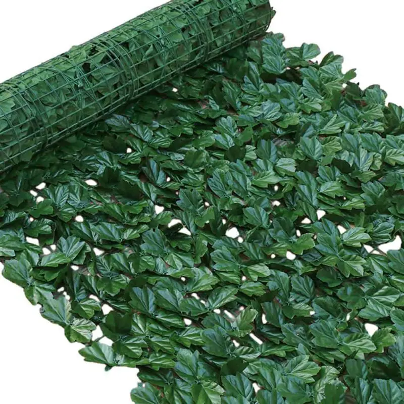 Artificial Fence Leaf Fence Simulation Plant Rattan Privacy Roll Wall Landscaping Outdoor Backyard Balcony Dec