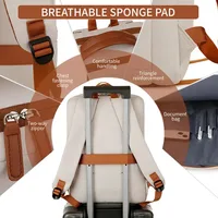 Fashionable and Simple Large-Capacity Backpack Daily Commuting Office Computer Bag - Image 5
