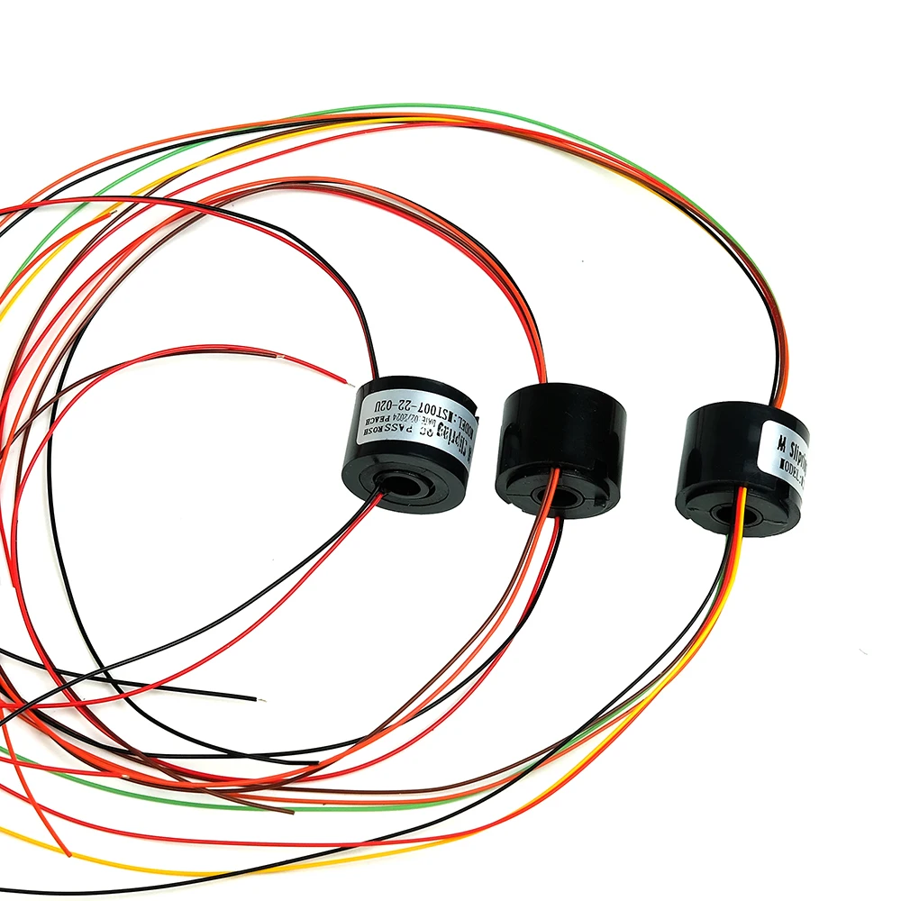 Enhanced Multi-Channel Hollow Shaft Electric Slip Ring with 7mm Diameter and 1.5A Capacity for Versatile Applications