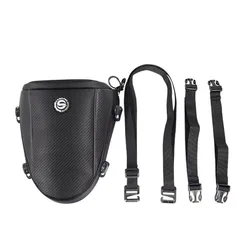 Enhanced Motorcycle Tail Bag - Multifunctional Sports & Tool Storage Saddlebag (Black)