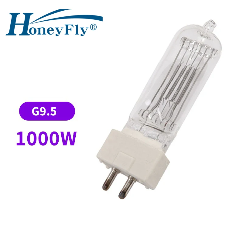 HoneyFly G9.5 Studio Halogen Lamp Bulb 230V 1000W Stagelight Capsule Clear Photographic Stage Warm White for |