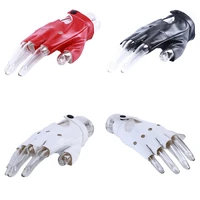 Leather Gloves Guantes Mujer For Women Girls Red Balck White Loving Heart Gloves For Women - Image 5