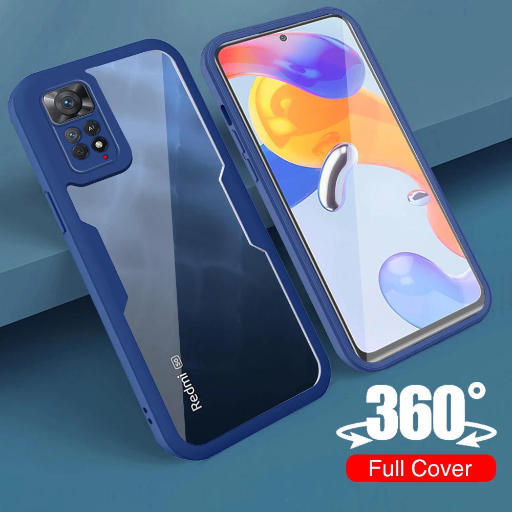 360-Grad-Vollschutzhülle für Xiaomi Redmi Note 11 Pro Plus 5G Displayschutzfolie Schutzhülle für Redmi Note 11S 5G Ca_voghion.com