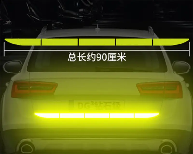Car Sticker Reflective Warning Safety Tape Anti Collision Warning Reflective Stickers Automobile Trunk Reflectante Accessories - Image 11
