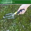 Aluminum Alloy Garden Rake Gardening Tool Durable Three Claw Loosening Soil Three Tooth Rake Digging Tool for Removing Weeds 3
