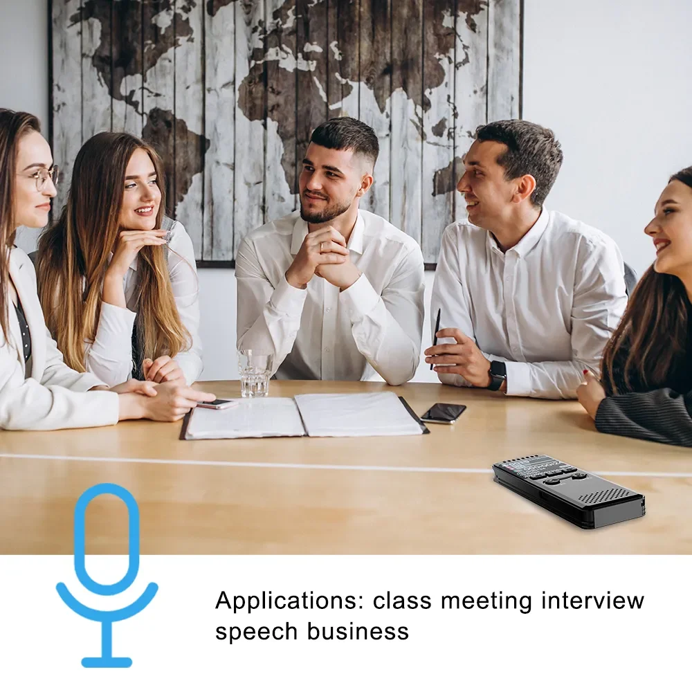 Colorida, HiFi, Gravação MP3, Proteção de Senha, Entrevista, Discurso Reunião