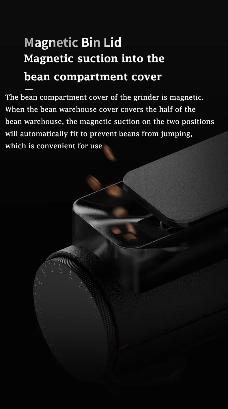 2024 Timemore 064S Electric Coffee Grinder 220V Fully Automatic Speed Adjustment Espresso Mill Household Coffee Grinding Machine