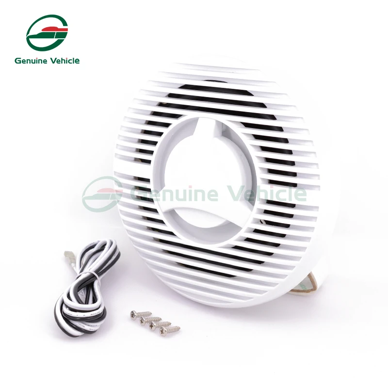 1 Pcs White 6.5 Inch 120W Boat Waterproof Speaker Sound Auto Modified Horn Round Flush Fitting For Yacht Marine Car RV Camper