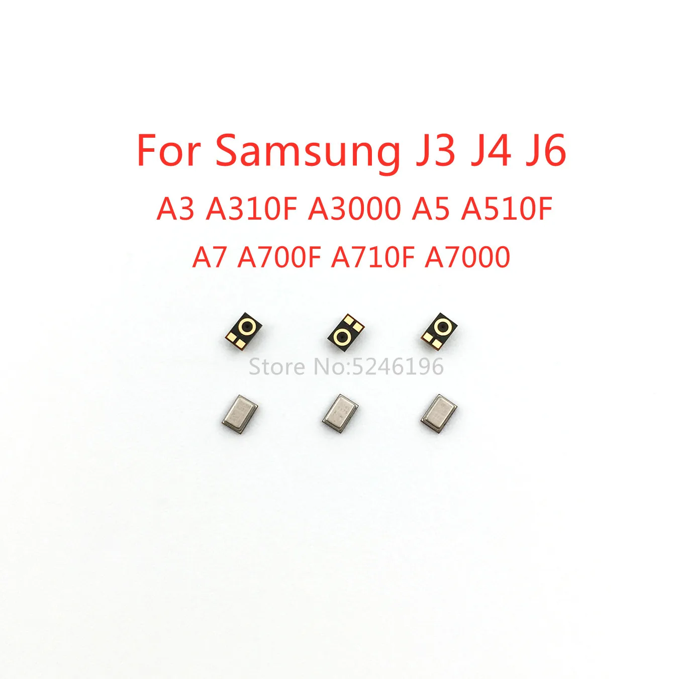 

10-100pcs Microphone Inner MIC Receiver Speaker For Samsung Galaxy J3 J4 J4 Plus J6 A3 A310F A3000 A5 A510F A7 A700F A710F A7000