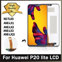Écran tactile LCD d'origine pour Huawei P20 Lite P20lite, Hébergements eur pour Huawei Nova merveilleuse novamerveilleuse LCD ANE-LX1 écran ANE-LX2