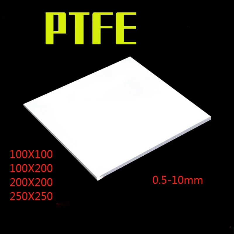 

1PC Thick 0.5-10mm PTFE Board Plastic Plastic Plate Sheet Gasket Handmade DIY Model Buiding Making Crafts Material Processing