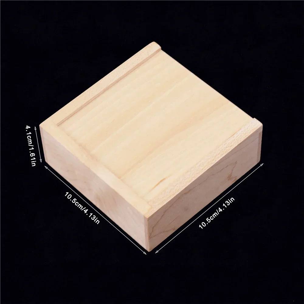 Free Custom Solid Wood Storage Box Top Sliding Personalized Gift Suitable for Ring Gift Box USB Memorial Storage Wooden Box 5