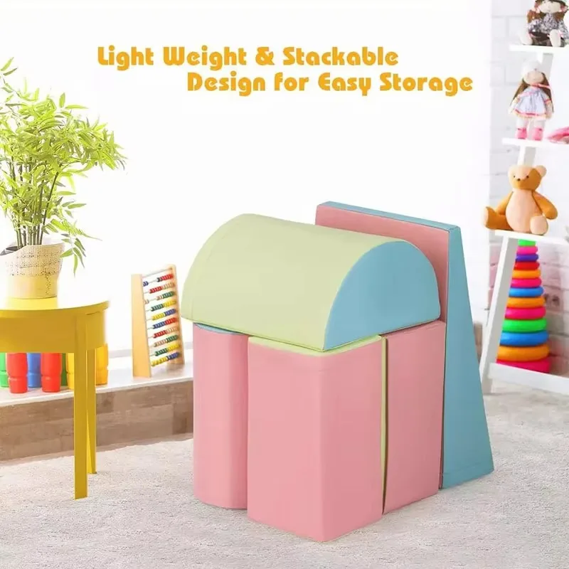Indoor Soft Foam Climbing Blocks Toddler Soft Play Equipment Block Set Softzone Climb and Crawl Activity Play Toy