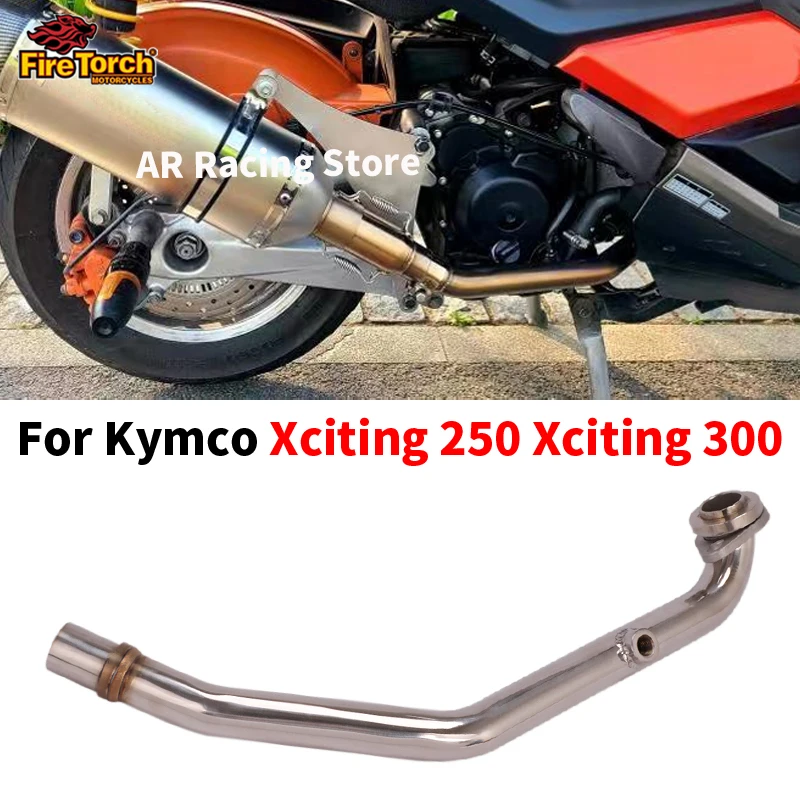 For Kymco Xciting 250 300 Xciting300 Motorcycle Full Exhaust System