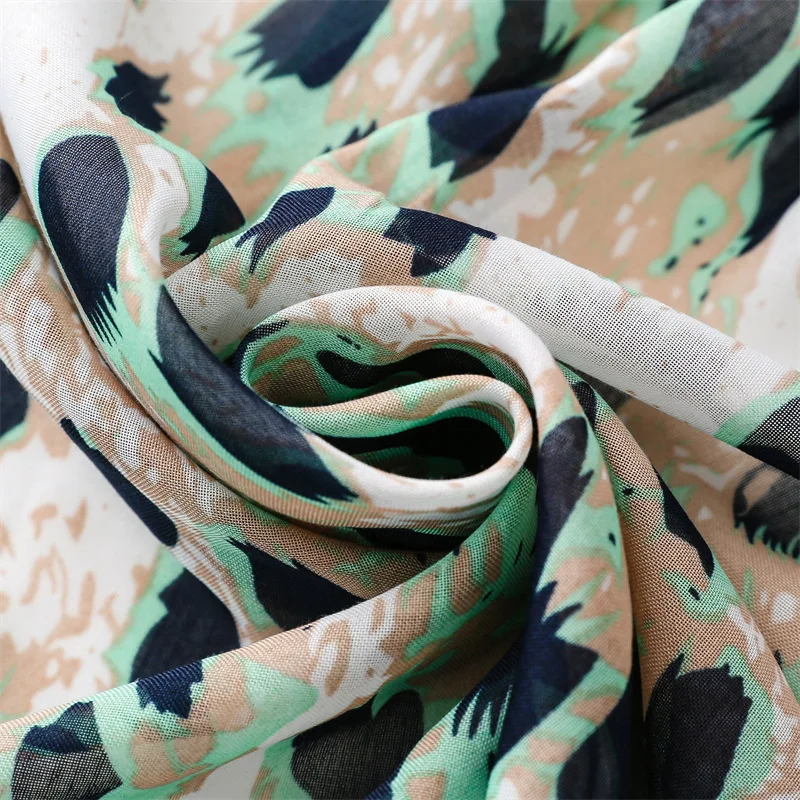 Luxus Neue Mode Spot Print Damen Frauen Schal Weibliche Baumwolle Leinen Schal Quaste Vier Jahreszeiten Moslemisches Hijab Wrap Lüften – Detail 8