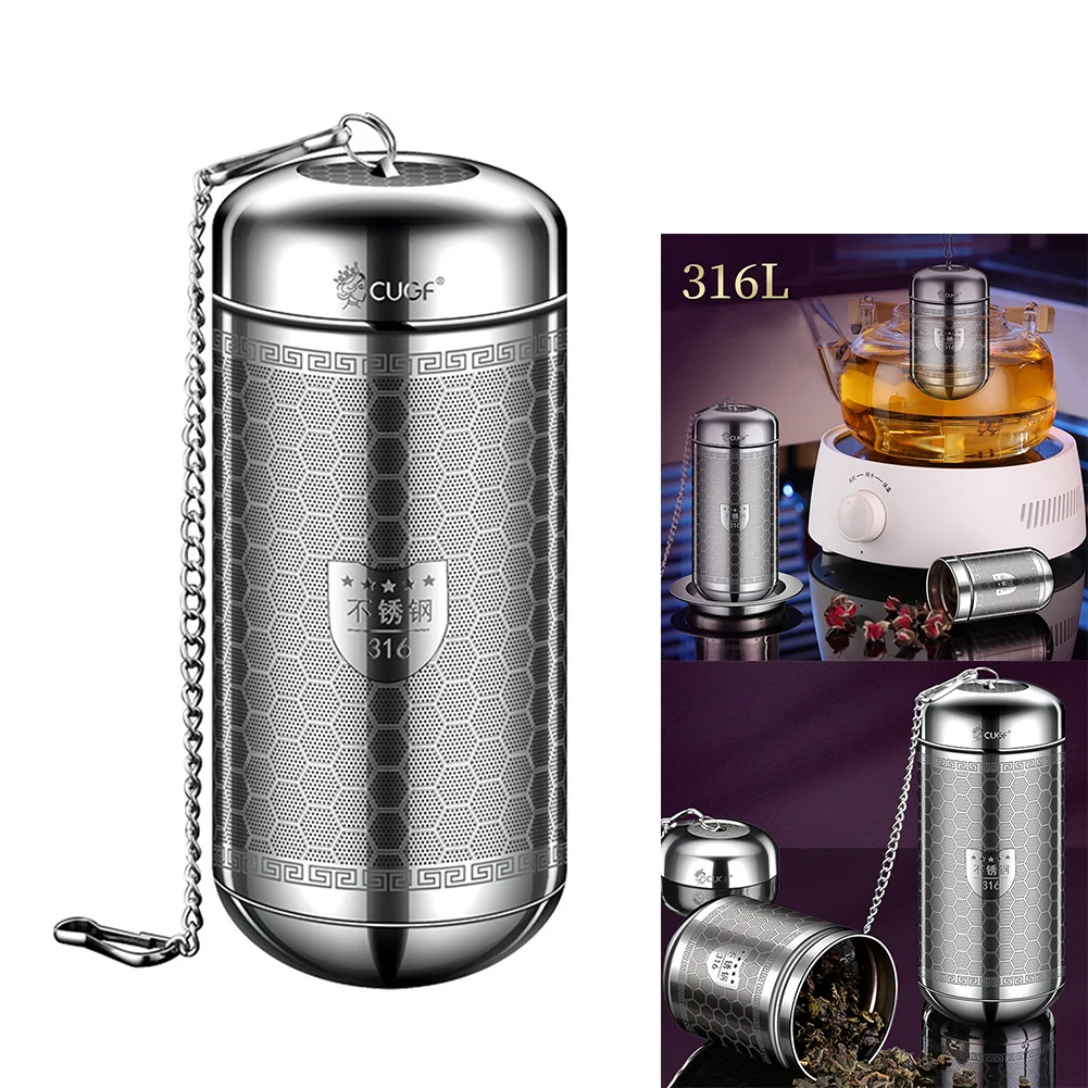 

Stainless Steel Tea Infuser Teapot Tray Spice Tea Strainer Herbal Filter Kitchen Teaware Drinking Accessories