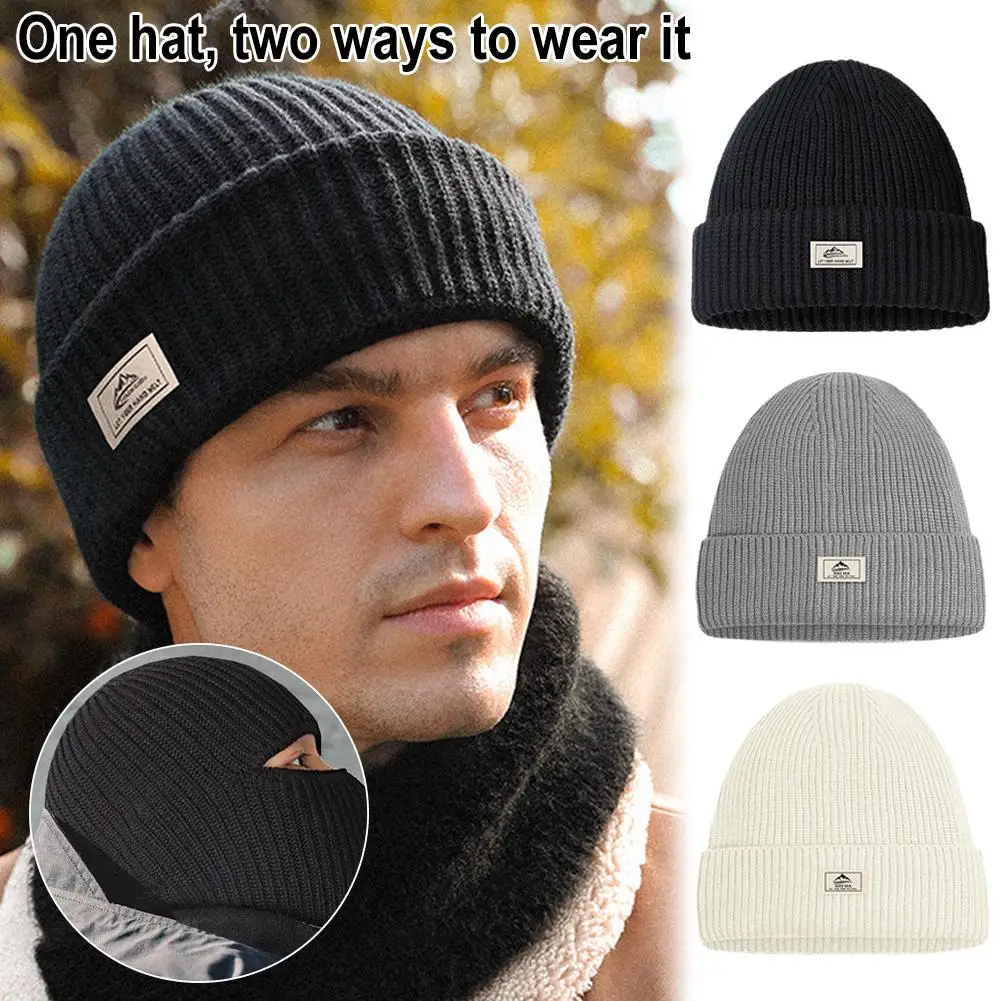 

1 шт. маска, облегающая шапка на все лицо, зимняя мужская утепленная шапка, вязаные шапки для скейтбординга, ветрозащитная шапка, Теплая Лыжная уличная защита R3H2